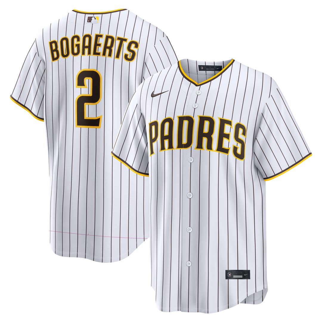 San Diego Padres Xander Bogaerts Nike Home Replica Jersey - White MLB Team Jersey Baseball Fan Apparel