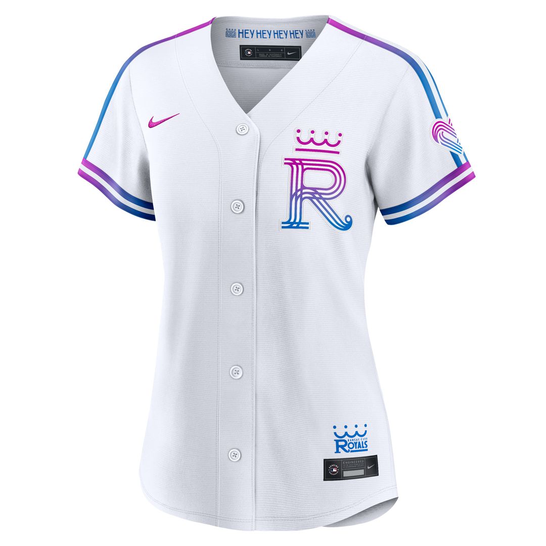 Kansas City Royals Nike Women's 2026 City Connect Stadium Jersey - White MLB Team Jersey Baseball Fan Apparel