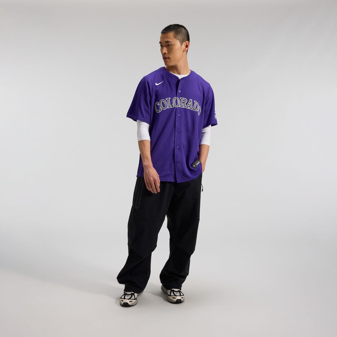 Colorado Rockies Nike Alternate Limited Jersey - Purple MLB Team Jersey Baseball Fan Apparel