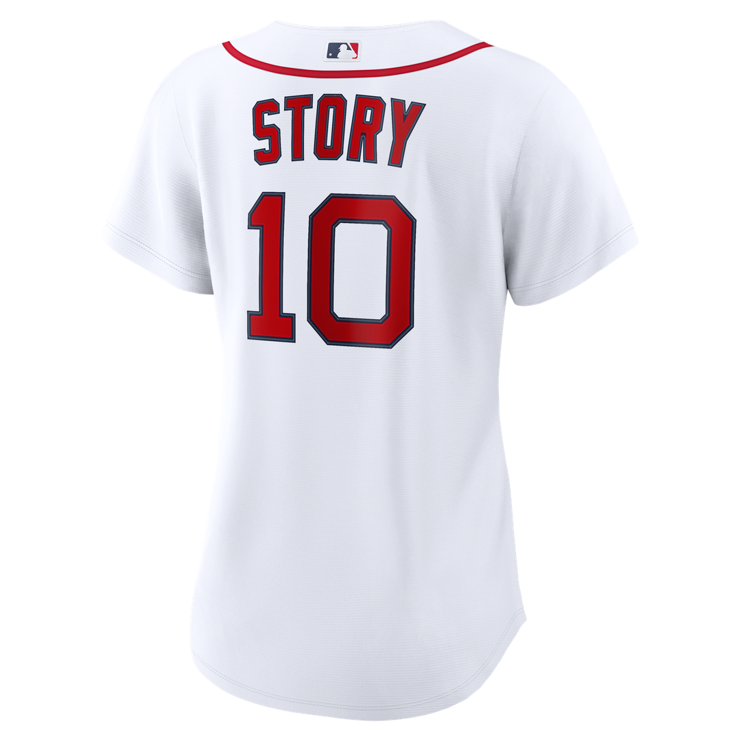 Boston Red Sox Trevor Story Nike Women's Home Replica Jersey - White MLB Team Jersey Baseball Fan Apparel