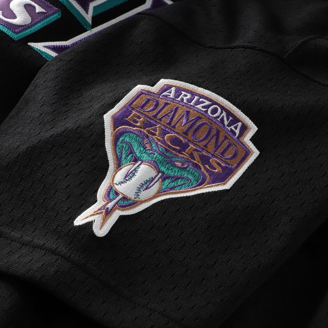 Arizona Diamondbacks Randy Johnson Mitchell & Ness Big & Tall Cooperstown Mesh Batting Practice Jersey - Black MLB Team Jersey Baseball Fan Apparel