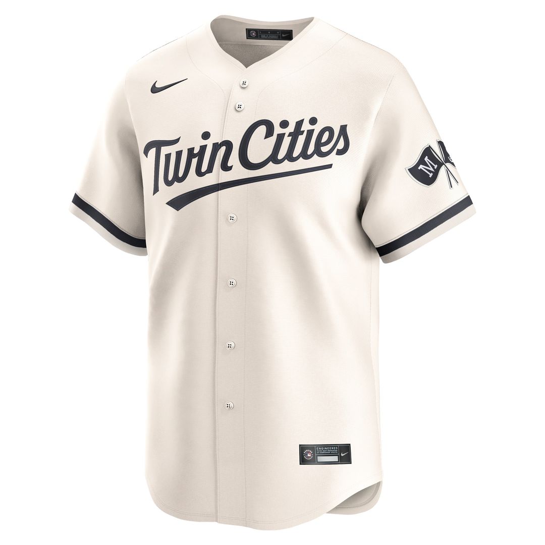 Minnesota Twins Nike Alternate Limited Jersey - Cream MLB Team Jersey Baseball Fan Apparel