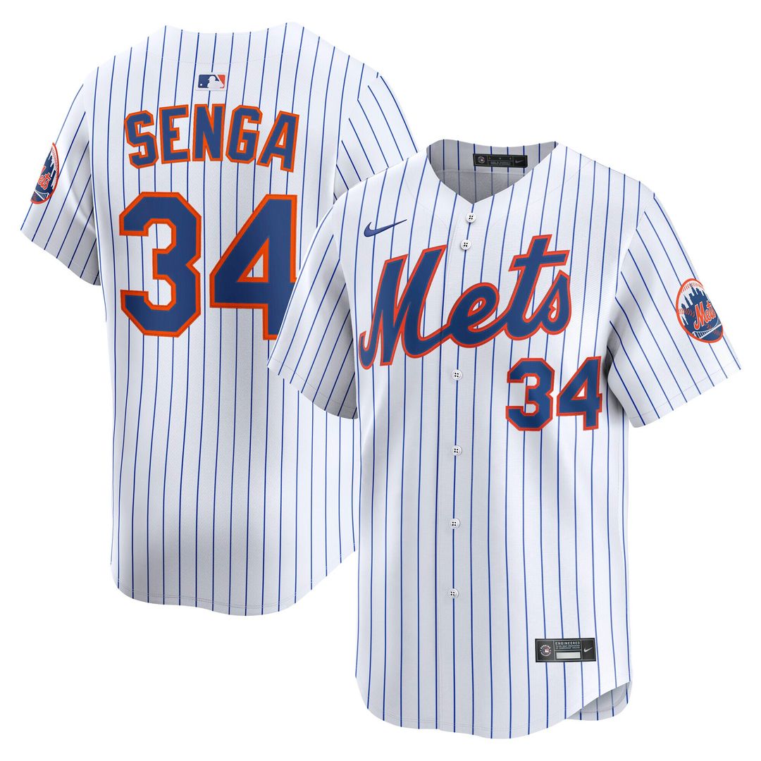 New York Mets Kodai Senga Nike Home Limited Player Jersey - White MLB Team Jersey Baseball Fan Apparel