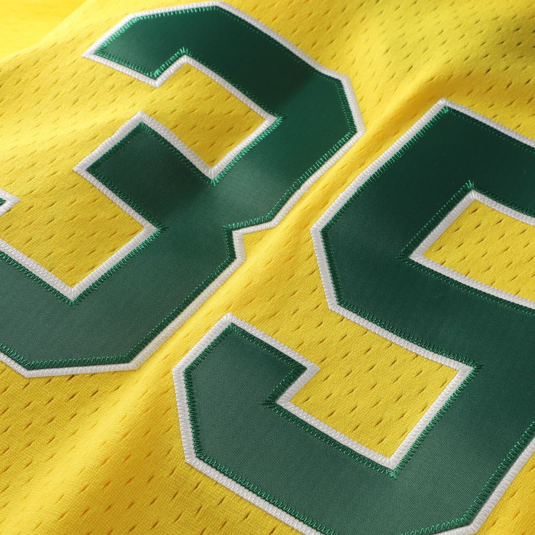Athletics Rickey Henderson Mitchell & Ness Authentic Batting Practice Jersey - Yellow MLB Team Jersey Baseball Fan Apparel