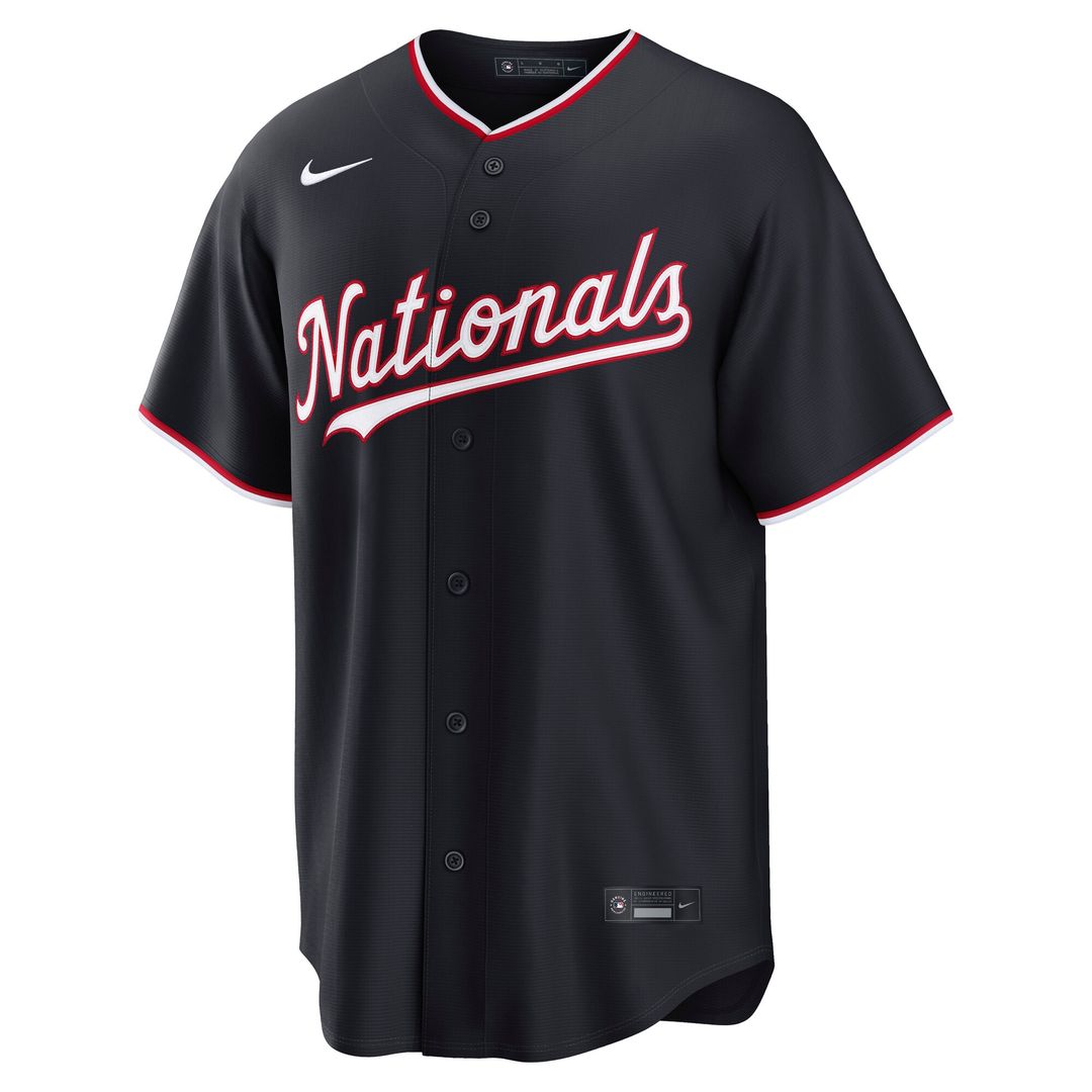 Washington Nationals James Wood Nike Alternate Replica Jersey - Navy MLB Team Jersey Baseball Fan Apparel