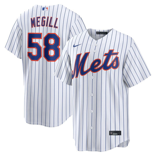 New York Mets Tylor Megill Nike Home Replica Jersey - White MLB Team Jersey Baseball Fan Apparel