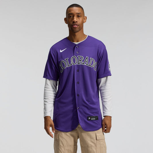 Colorado Rockies Nike Alternate Authentic Jersey - Purple MLB Team Jersey Baseball Fan Apparel