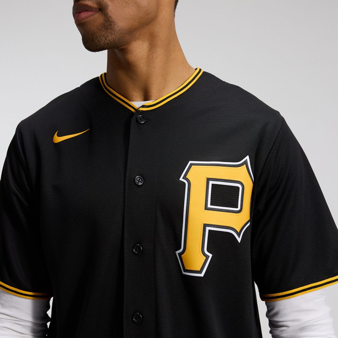 Pittsburgh Pirates Nike Alternate Replica Team Jersey - Black MLB Team Jersey Baseball Fan Apparel
