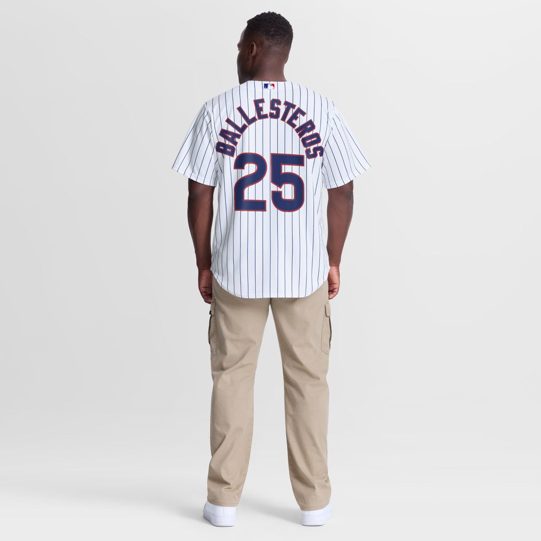 Chicago Cubs Moisés Ballesteros Nike Home Replica Jersey - White MLB Team Jersey Baseball Fan Apparel
