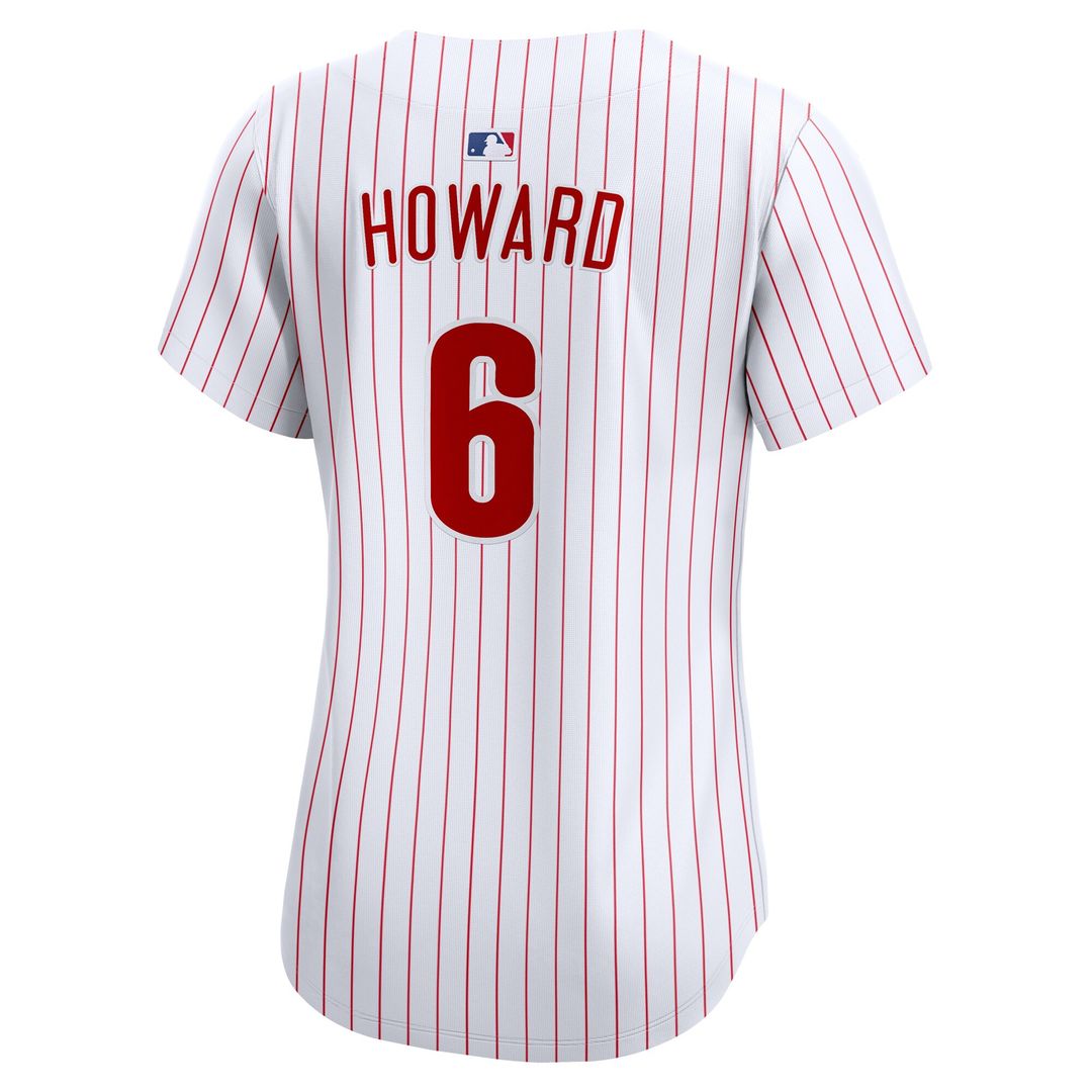 Philadelphia Phillies Ryan Howard Nike Women's Limited Jersey - White MLB Team Jersey Baseball Fan Apparel