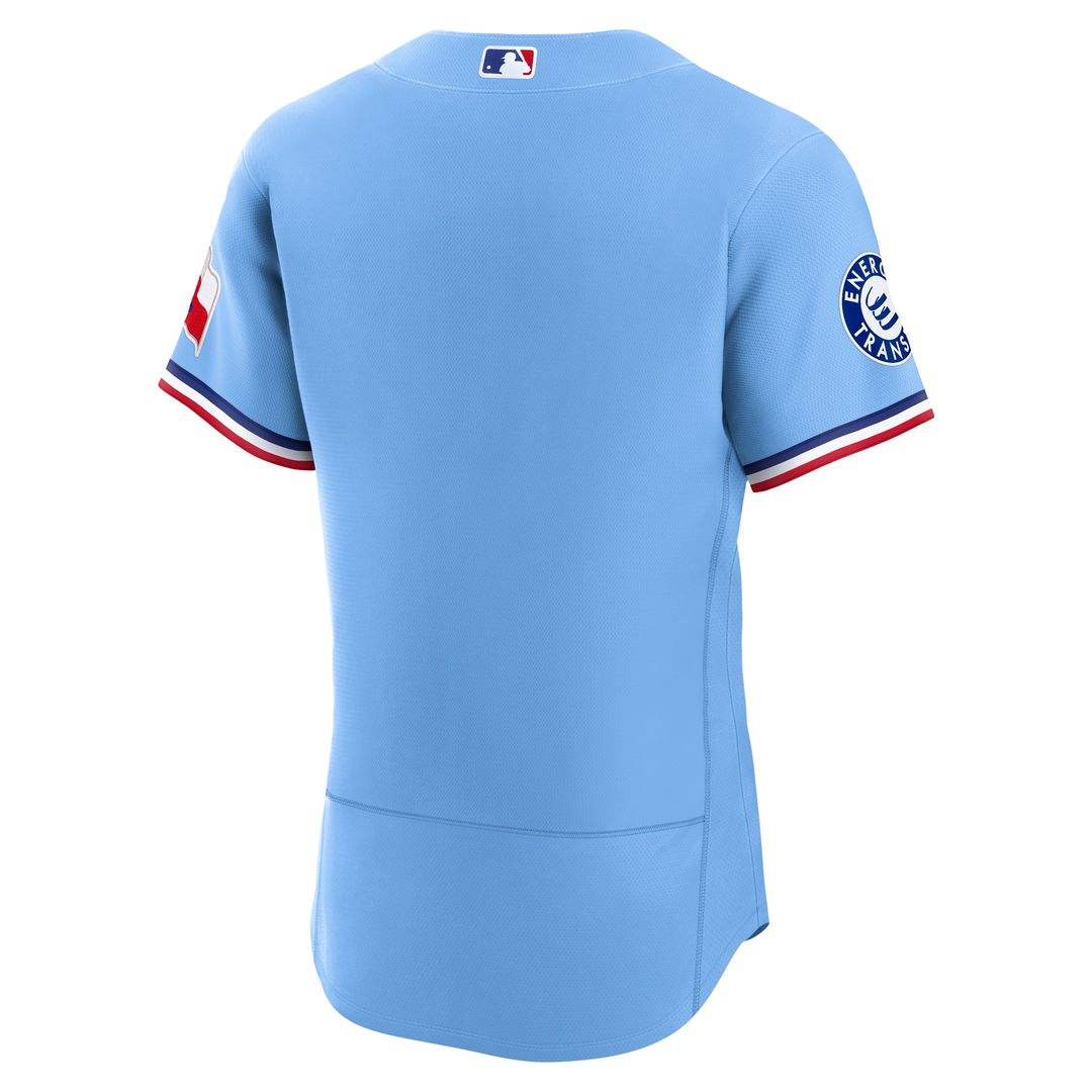 Texas Rangers Nike Alternate Authentic Jersey - Light Blue MLB Team Jersey Baseball Fan Apparel