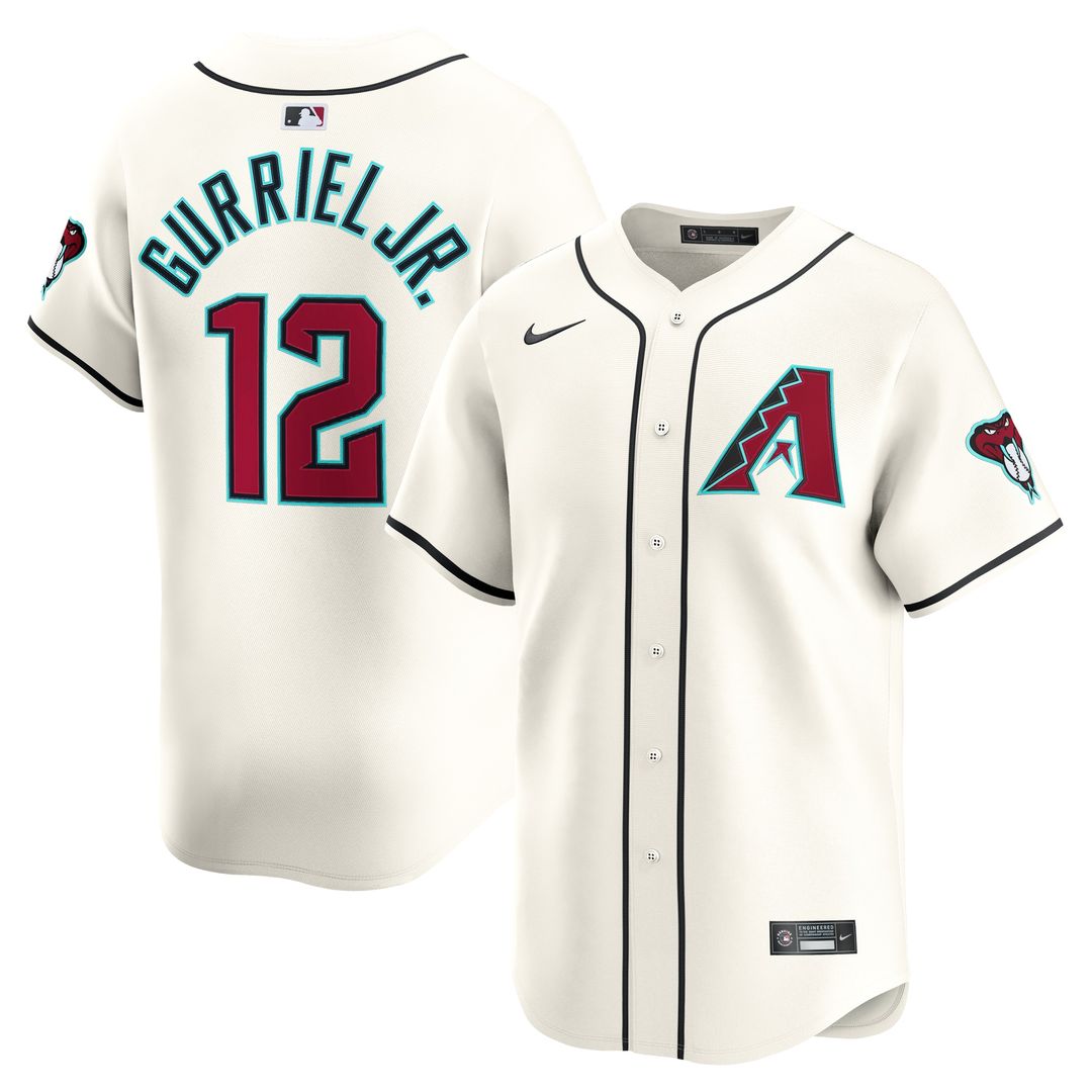 Arizona Diamondbacks Lourdes Gurriel Jr. Nike Home Limited Player Jersey - Cream MLB Team Jersey Baseball Fan Apparel