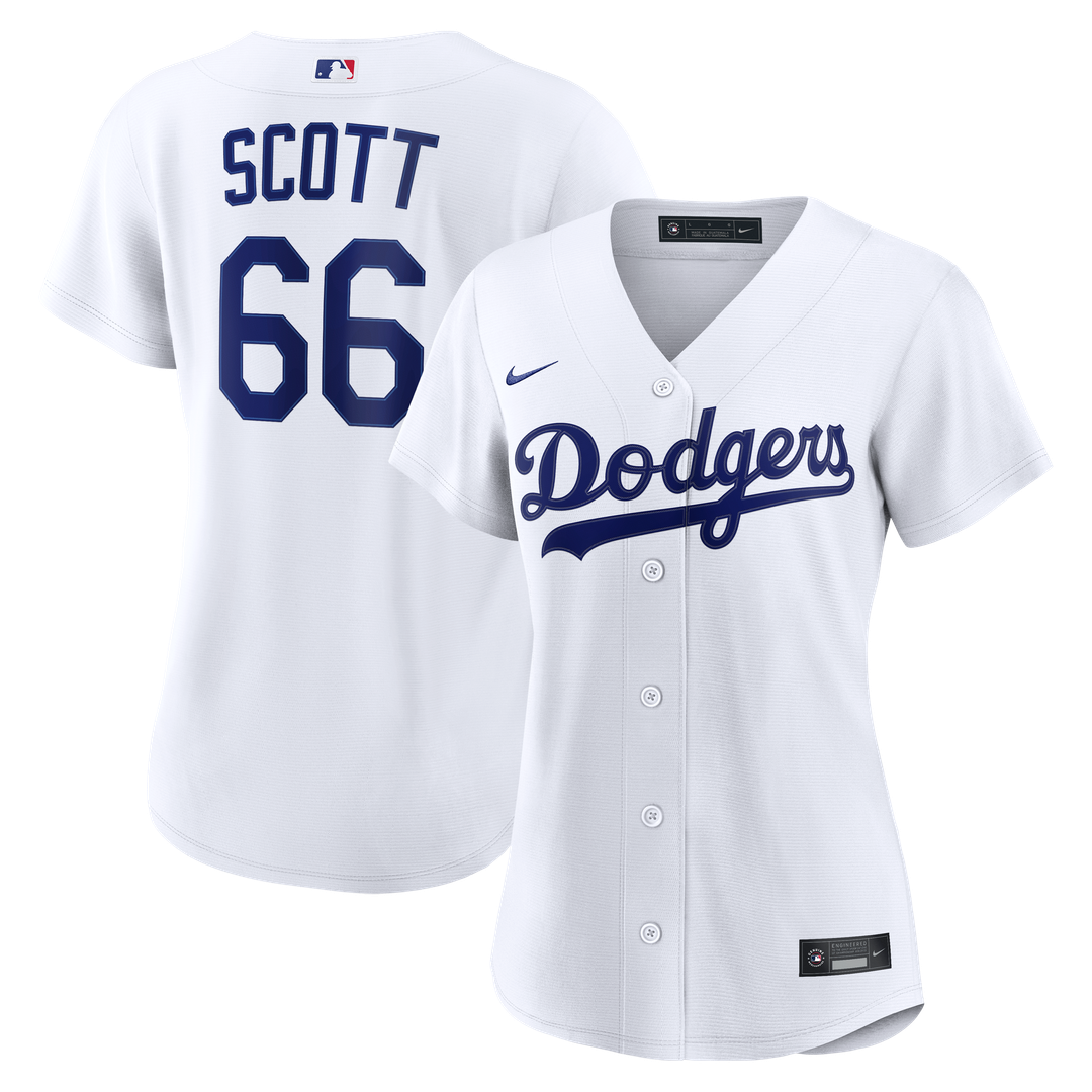 Los Angeles Dodgers Tanner Scott Nike Women's Home Replica Jersey - White MLB Team Jersey Baseball Fan Apparel