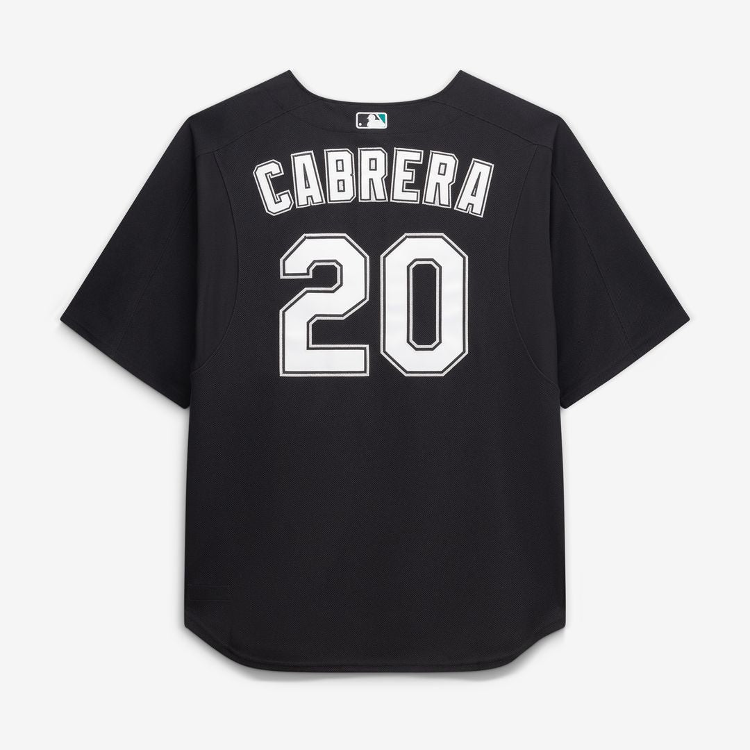 Miami Marlins Miguel Cabrera Mitchell & Ness Big & Tall Cooperstown Mesh Batting Practice Jersey - Black MLB Team Jersey Baseball Fan Apparel