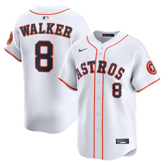 Houston Astros Christian Walker Nike Home Limited Player Jersey - White MLB Team Jersey Baseball Fan Apparel