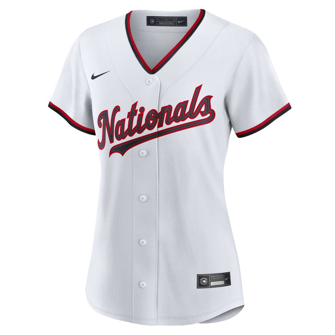 Washington Nationals Nike Women's Home Replica 2.0 Jersey - White MLB Team Jersey Baseball Fan Apparel