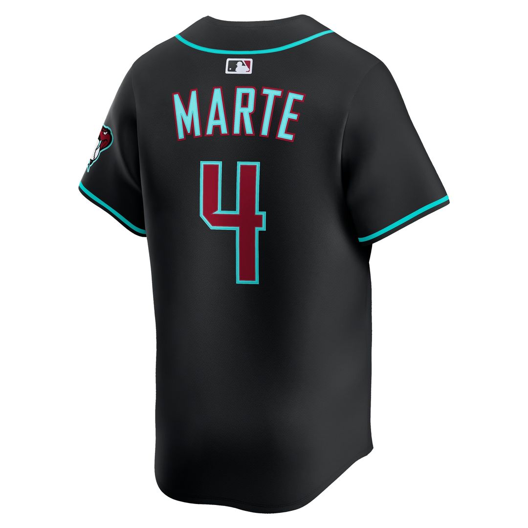 Arizona Diamondbacks Ketel Marte Nike Alternate Limited Jersey - Black MLB Team Jersey Baseball Fan Apparel