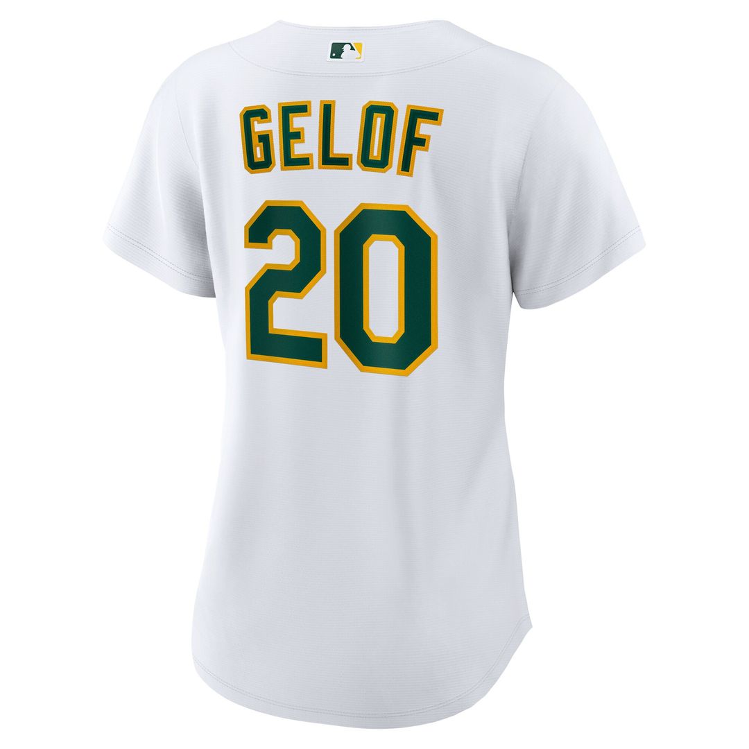 Athletics Zack Gelof Nike Women's Home Replica Player Jersey - White MLB Team Jersey Baseball Fan Apparel