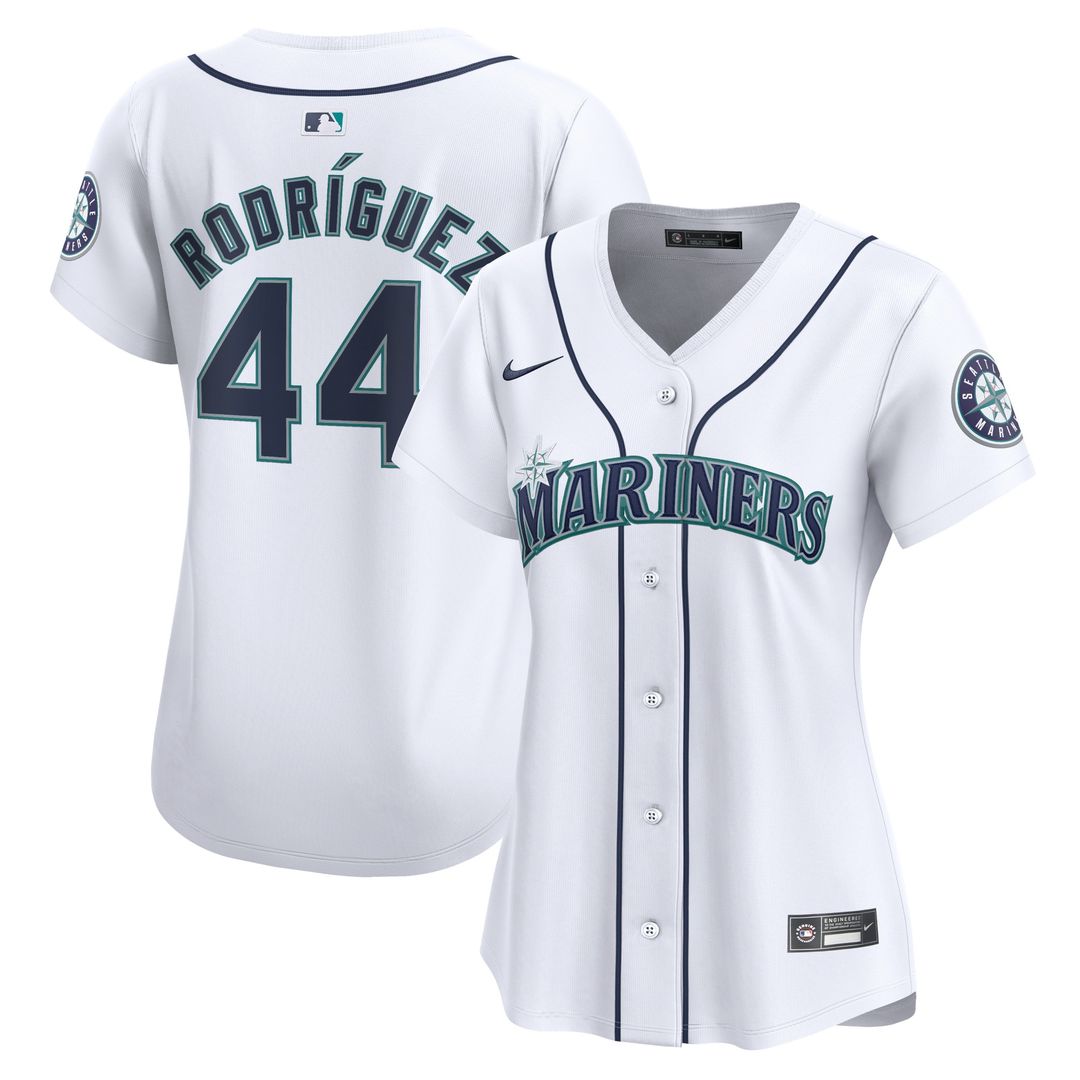 Seattle Mariners Julio Rodríguez Nike Women's Home Limited Player Jersey - White MLB Team Jersey Baseball Fan Apparel