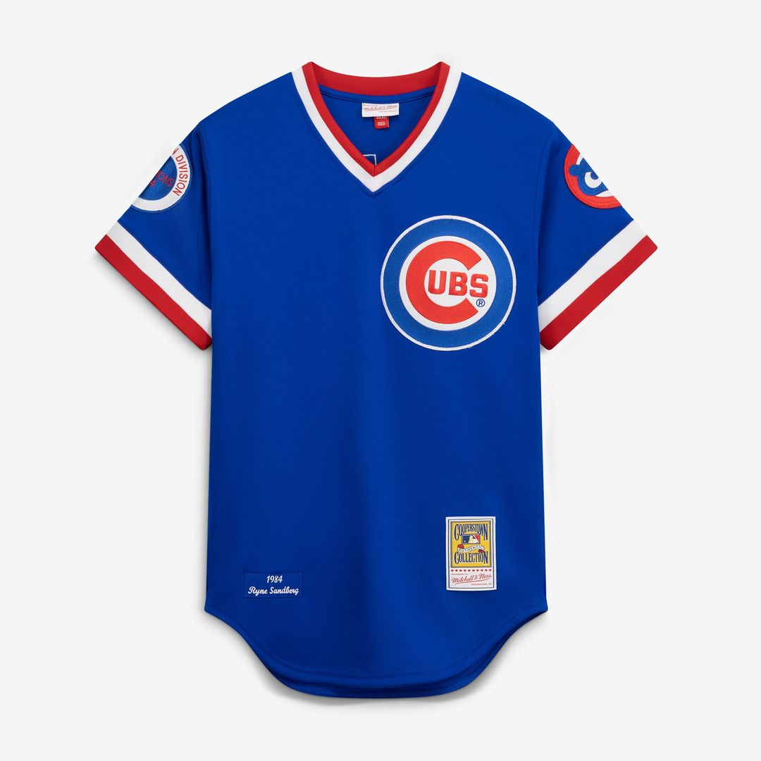 Chicago Cubs Ryne Sandberg 1984 Mitchell & Ness Throwback Authentic Jersey - Royal MLB Team Jersey Baseball Fan Apparel