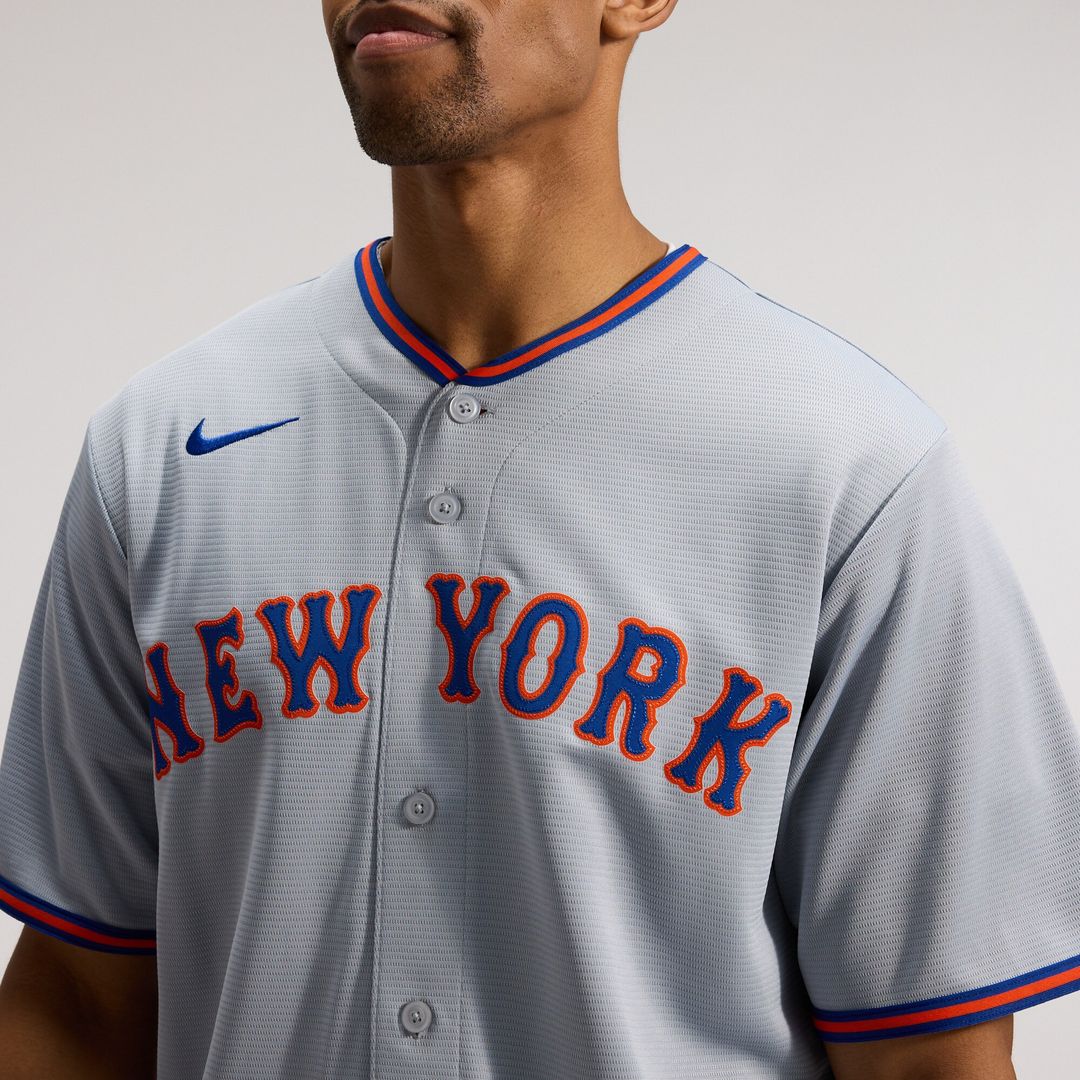 New York Mets Juan Soto Nike Road Replica Jersey - Gray MLB Team Jersey Baseball Fan Apparel