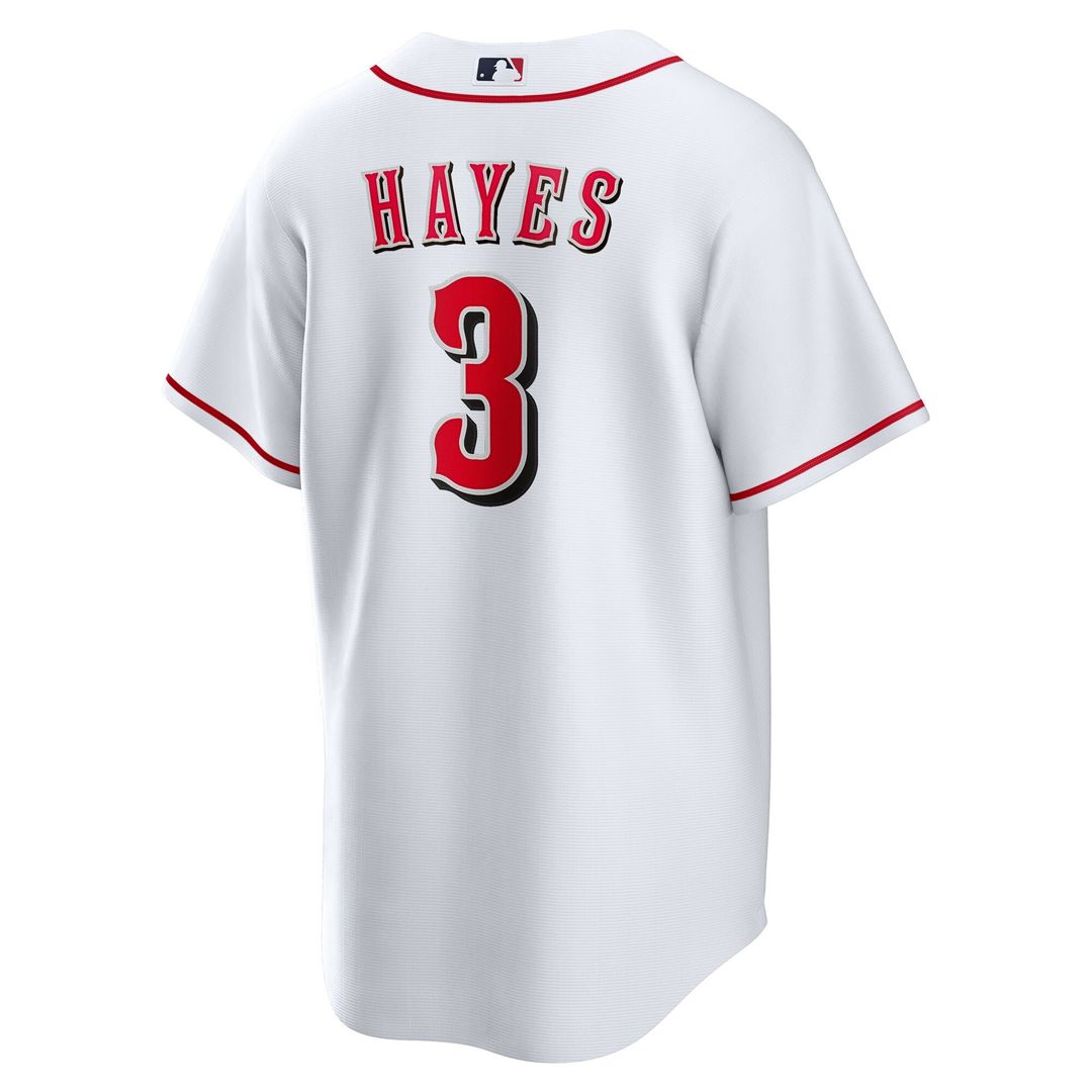 Cincinnati Reds Ke'Bryan Hayes Nike Home Replica Jersey - White MLB Team Jersey Baseball Fan Apparel