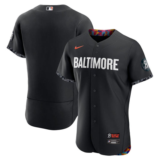 Baltimore Orioles Nike City Connect Authentic Jersey - Black MLB Team Jersey Baseball Fan Apparel