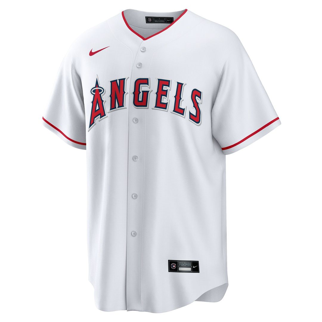 Los Angeles Angels Nolan Schanuel Nike Home Replica Jersey - White MLB Team Jersey Baseball Fan Apparel
