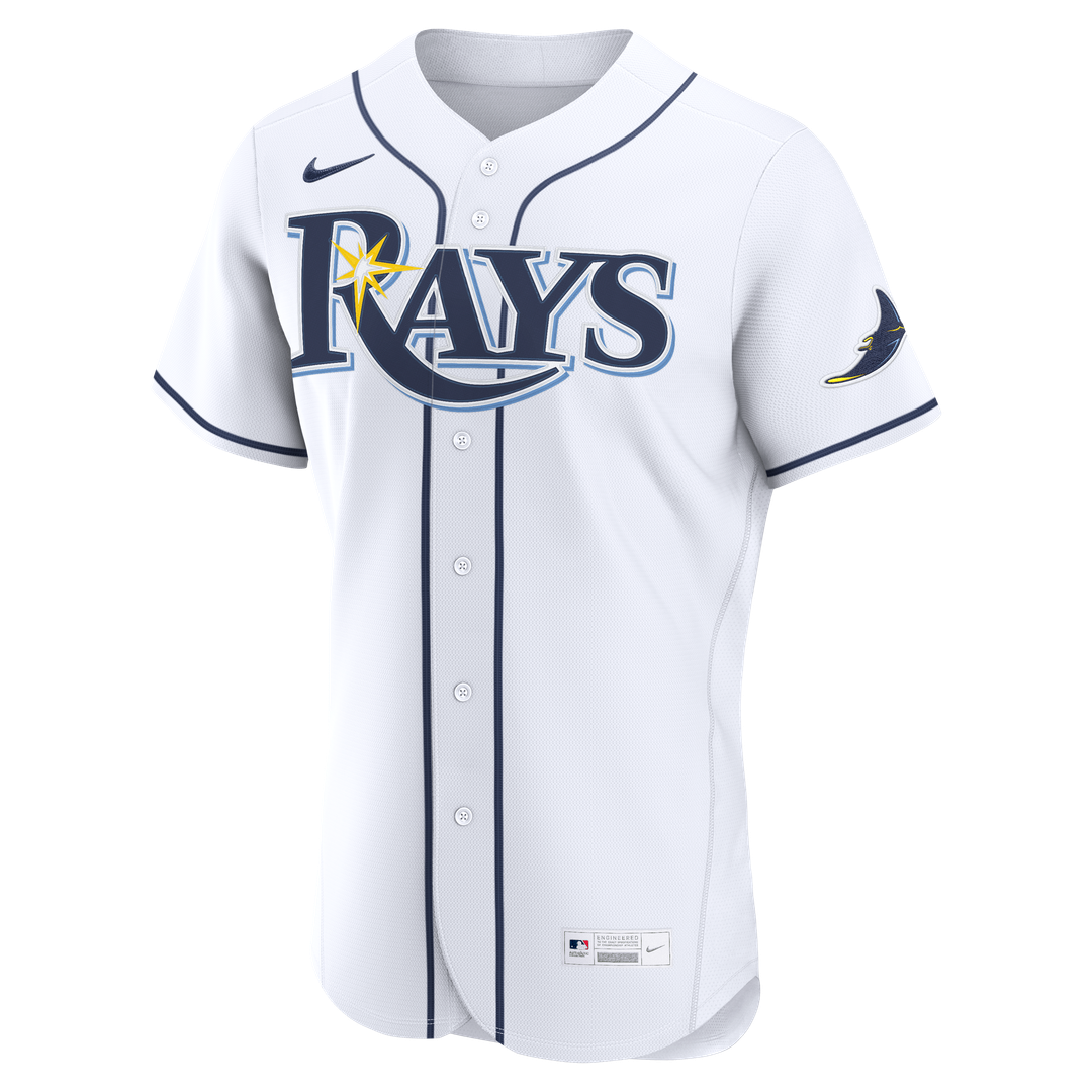 Tampa Bay Rays Nike Home Authentic Jersey - White MLB Team Jersey Baseball Fan Apparel
