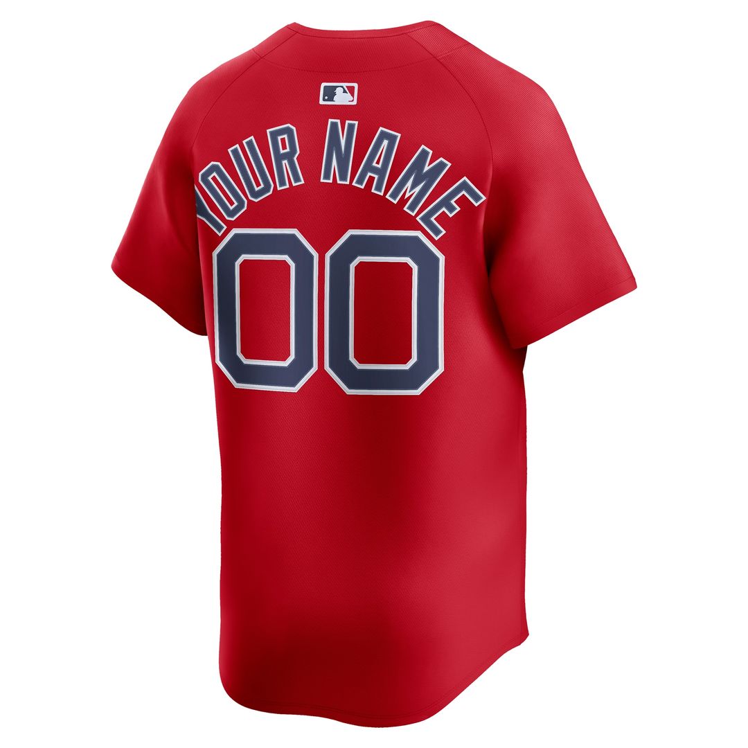 Boston Red Sox Nike Alternate Limited Custom Jersey - Red MLB Team Jersey Baseball Fan Apparel