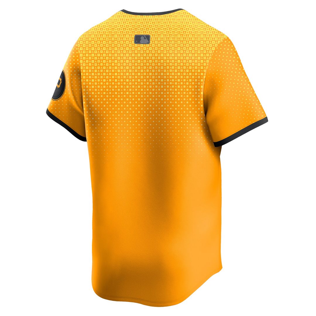 Pittsburgh Pirates Nike City Connect Limited Jersey - Gold MLB Team Jersey Baseball Fan Apparel