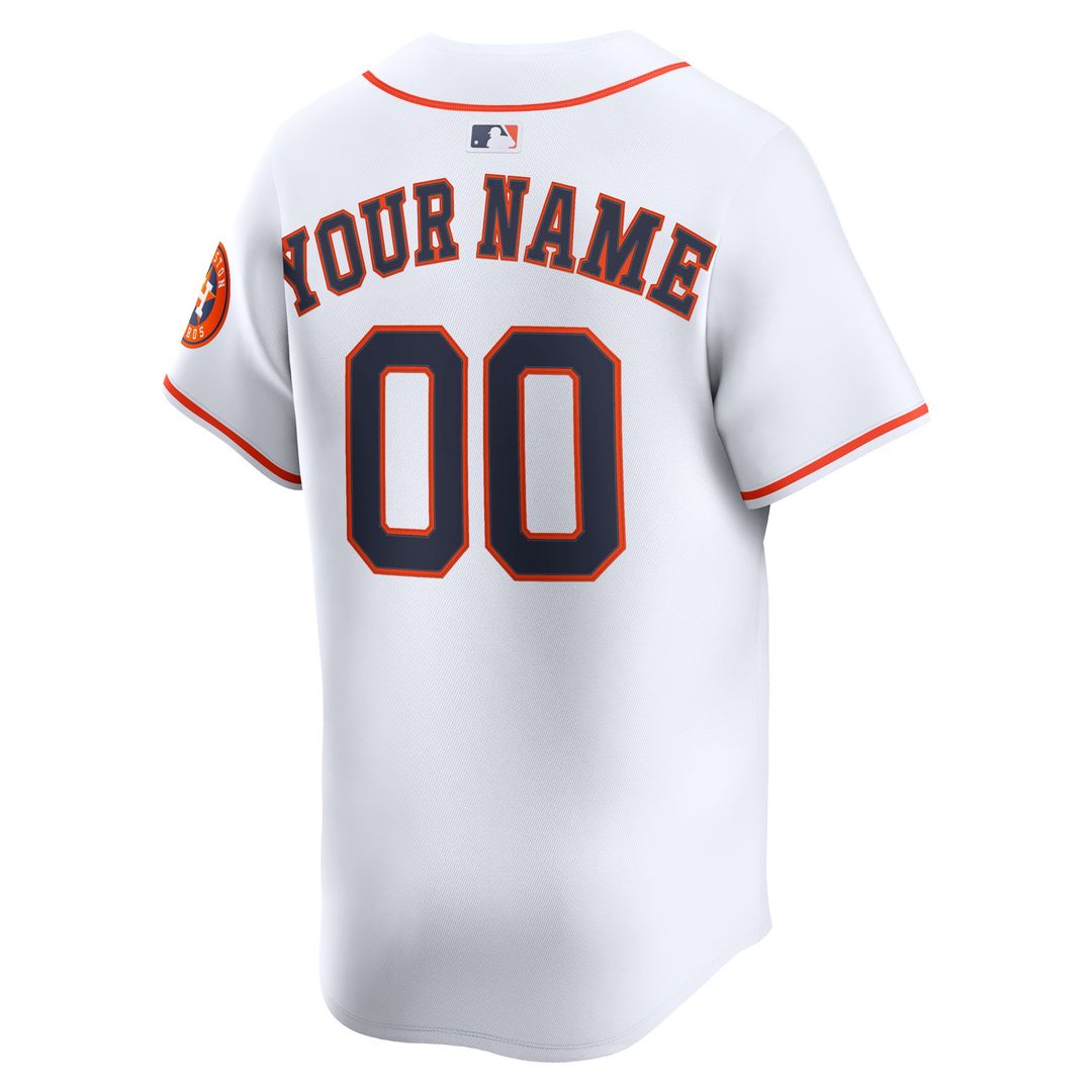 Houston Astros Nike Alternate Limited Custom Jersey - Orange MLB Team Jersey Baseball Fan Apparel