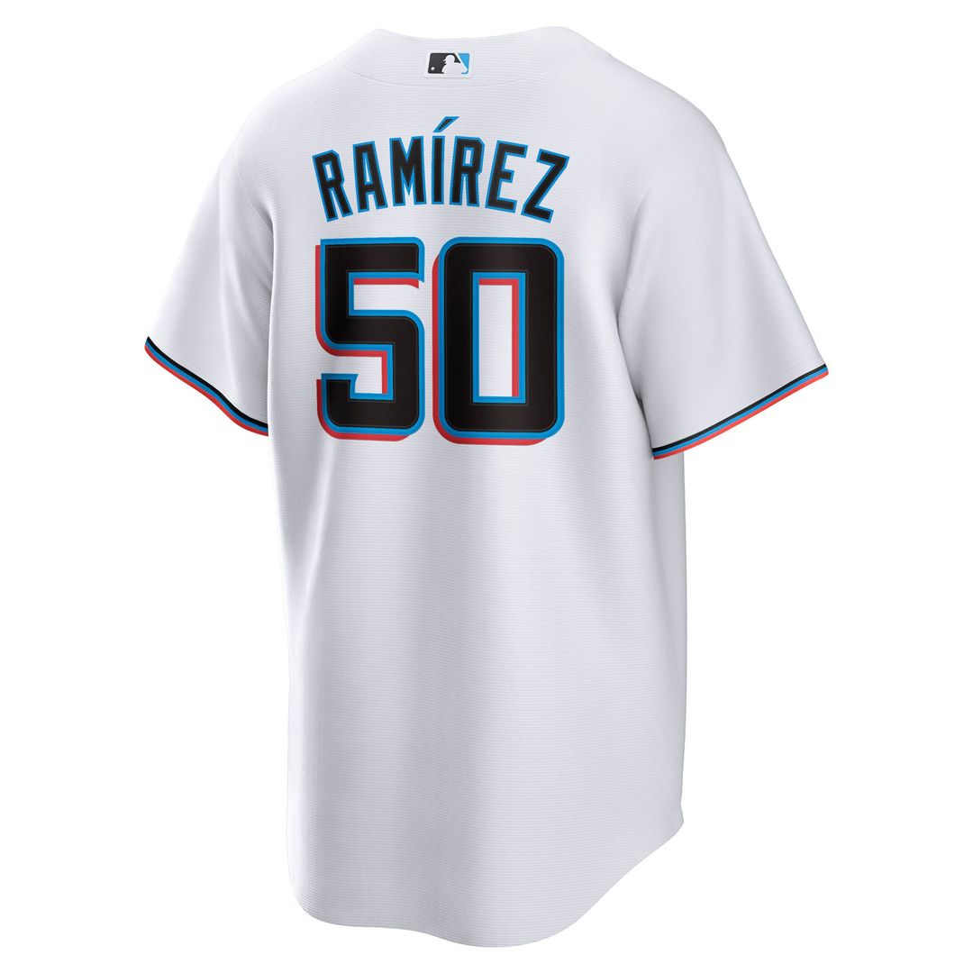Miami Marlins Agustín Ramírez Nike Home Replica Jersey - White MLB Team Jersey Baseball Fan Apparel