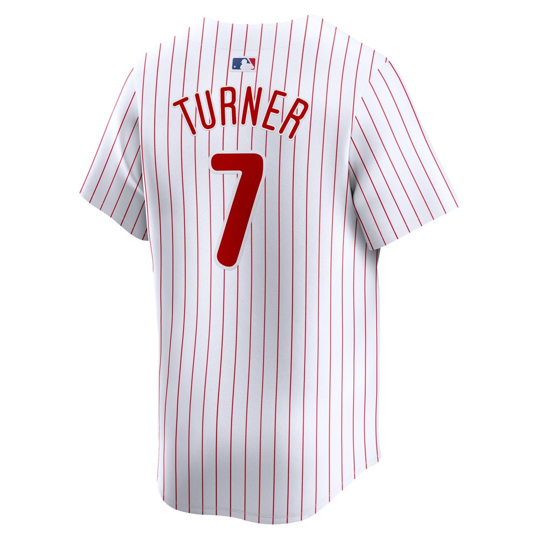 Philadelphia Phillies Trea Turner Nike Home Limited Player Jersey - White MLB Team Jersey Baseball Fan Apparel