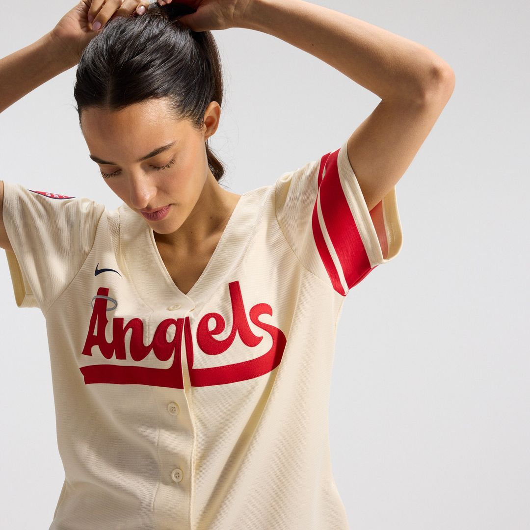 Los Angeles Angels Anthony Rendon Nike Women's City Connect Replica Player Jersey - Cream MLB Team Jersey Baseball Fan Apparel