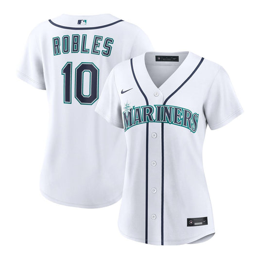Seattle Mariners Victor Robles Nike Women's Home Replica Jersey - White MLB Team Jersey Baseball Fan Apparel