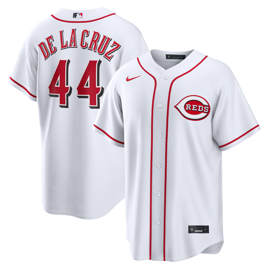 Cincinnati Reds Elly De La Cruz Nike Home Replica Jersey - White MLB Team Jersey Baseball Fan Apparel