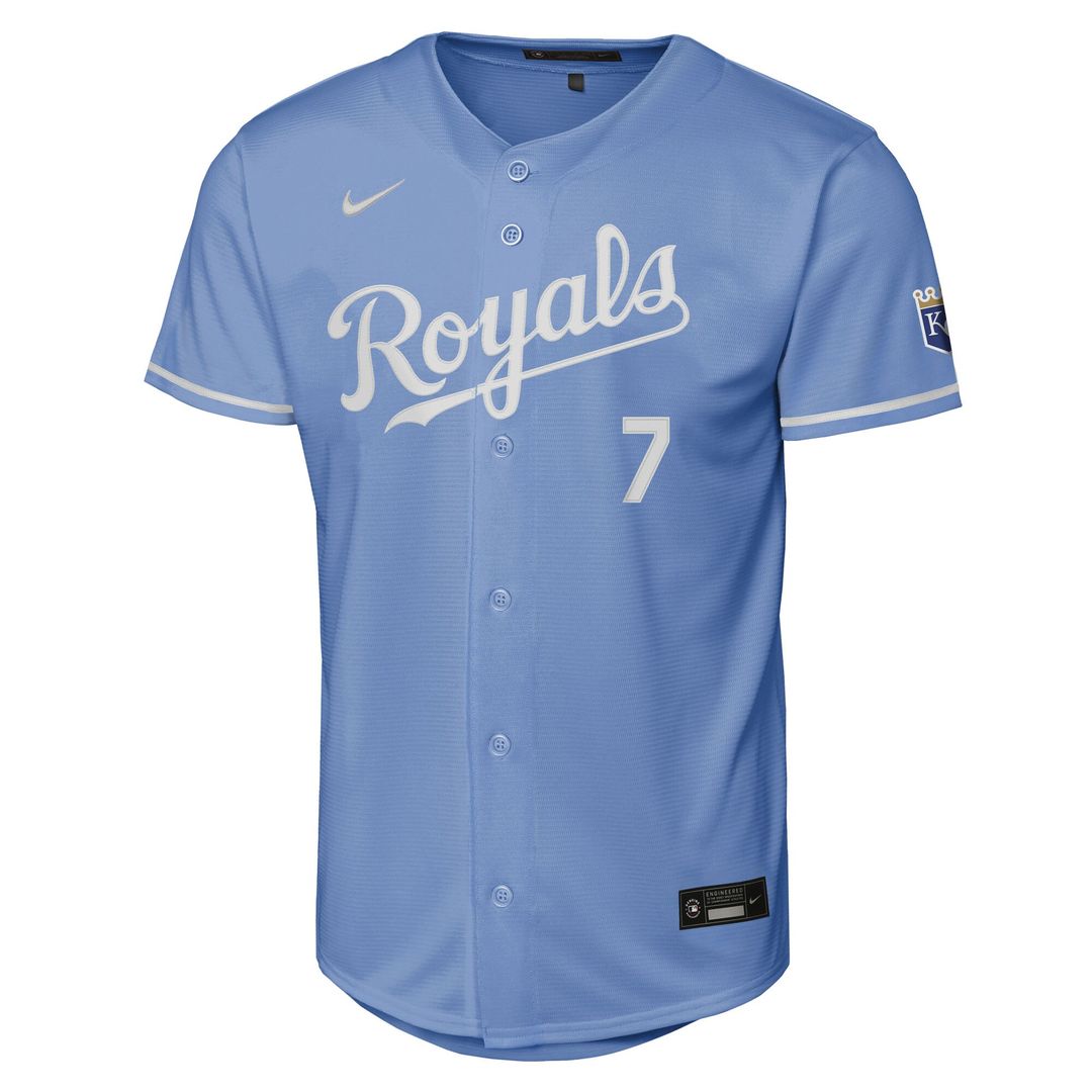 Kansas City Royals Bobby Witt Jr. Nike Youth Home Stadium Jersey - White MLB Team Jersey Baseball Fan Apparel