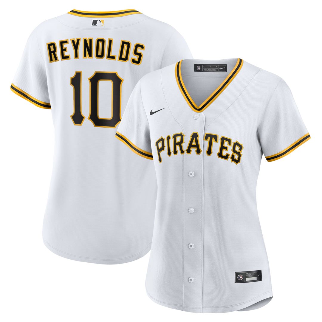 Pittsburgh Pirates Bryan Reynolds Nike Women's Home Replica Jersey - White MLB Team Jersey Baseball Fan Apparel