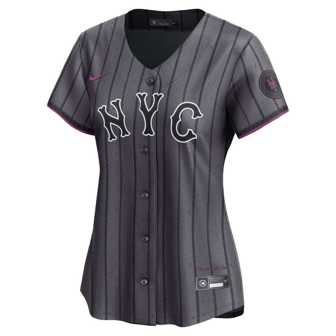 New York Mets Nike Women's City Connect Limited Jersey - Gray MLB Team Jersey Baseball Fan Apparel