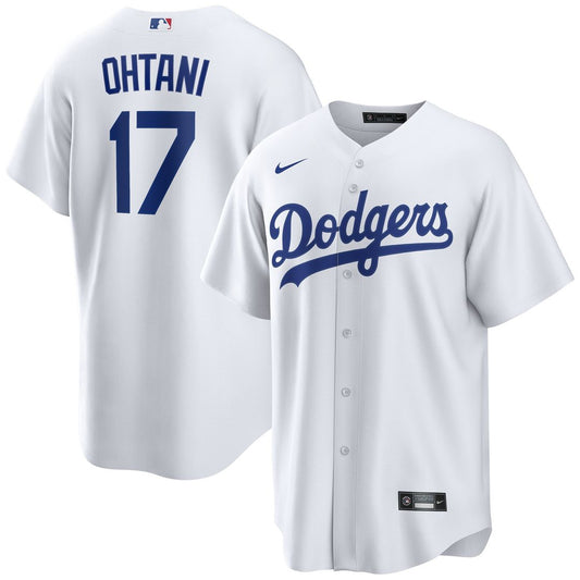 Los Angeles Dodgers Shohei Ohtani Nike Home Replica Player Jersey - White MLB Team Jersey Baseball Fan Apparel