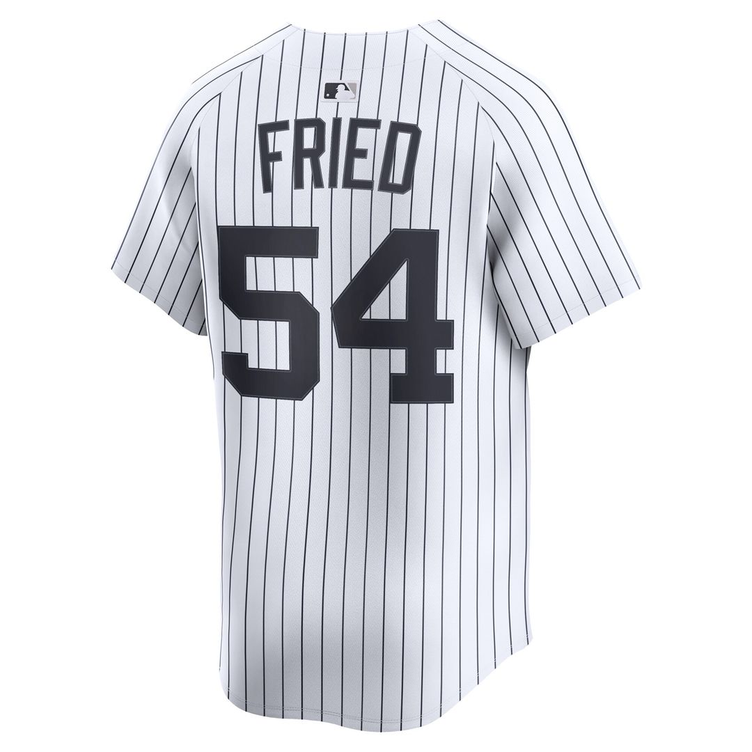 New York Yankees Max Fried Nike Home Limited Player Jersey - White MLB Team Jersey Baseball Fan Apparel