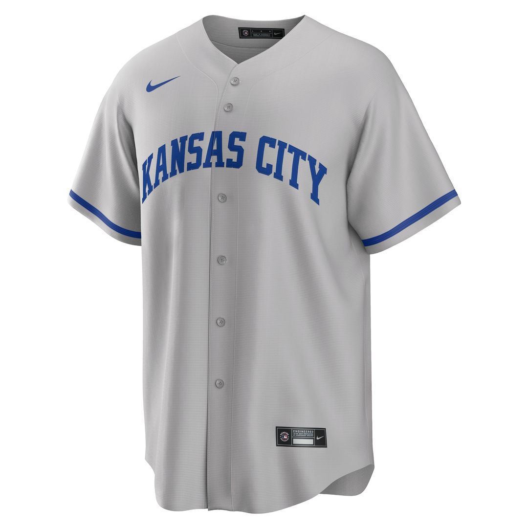 Kansas City Royals Nike Road Replica Team Jersey - Gray MLB Team Jersey Baseball Fan Apparel