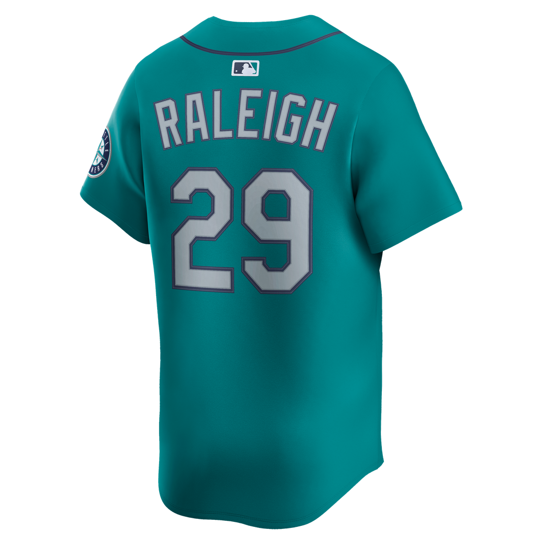 Seattle Mariners Cal Raleigh Nike Alternate Limited Jersey - Teal MLB Team Jersey Baseball Fan Apparel