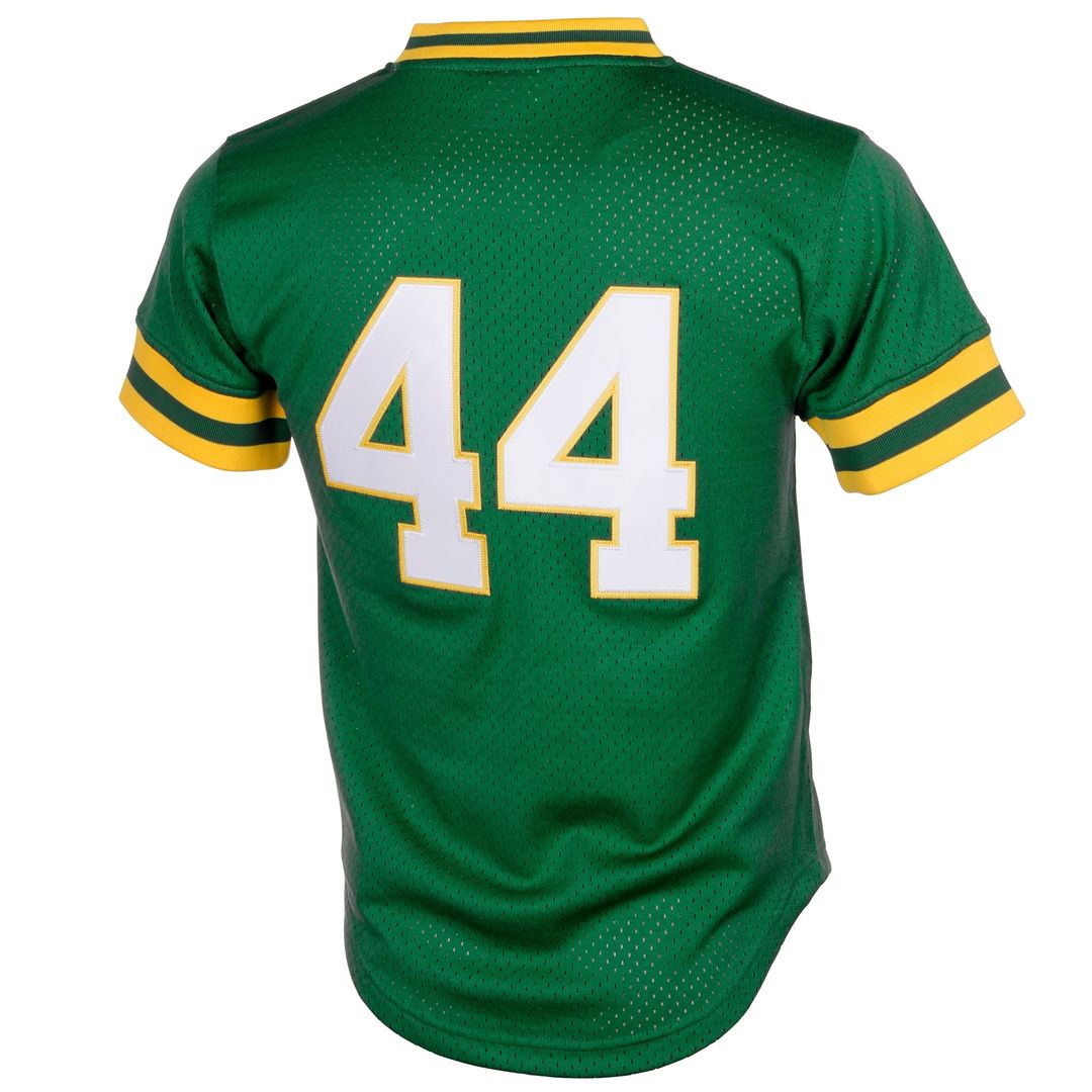 Athletics Reggie Jackson Mitchell & Ness Authentic Batting Practice Jersey - Green MLB Team Jersey Baseball Fan Apparel