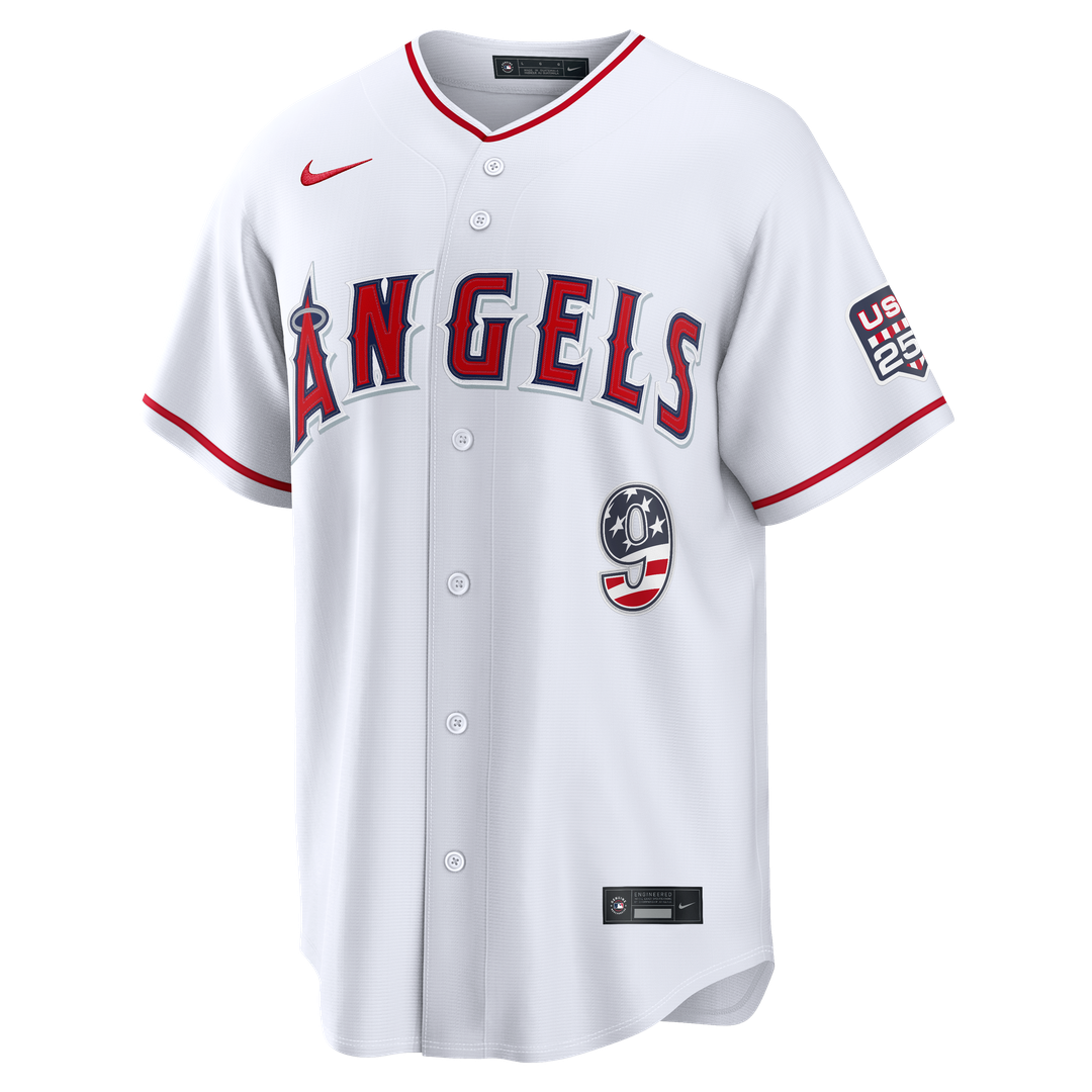 Los Angeles Angels Zach Neto Nike USA 250 Fourth of July Stadium Jersey - White MLB Team Jersey Baseball Fan Apparel
