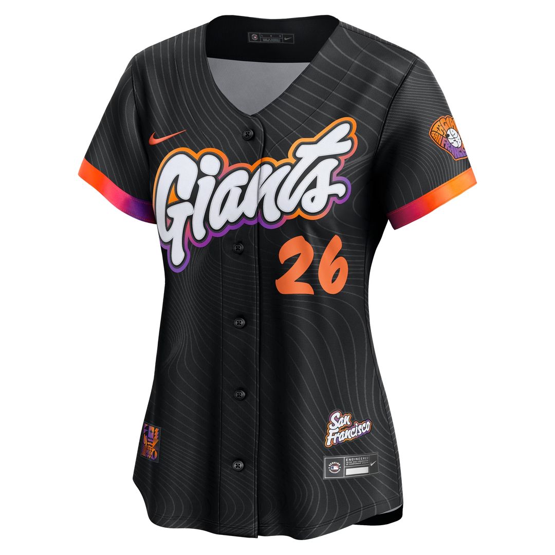 San Francisco Giants Matt Chapman Nike Women's 2025 City Connect Limited Jersey - Anthracite MLB Team Jersey Baseball Fan Apparel
