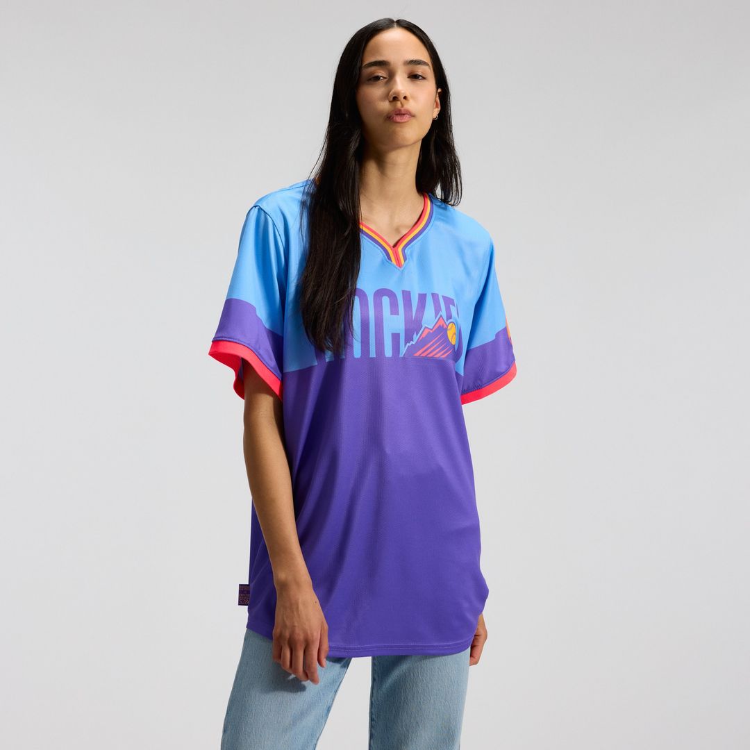 Colorado Rockies Nike Women's 2025 City Connect Limited Jersey - Purple/Light Blue MLB Team Jersey Baseball Fan Apparel
