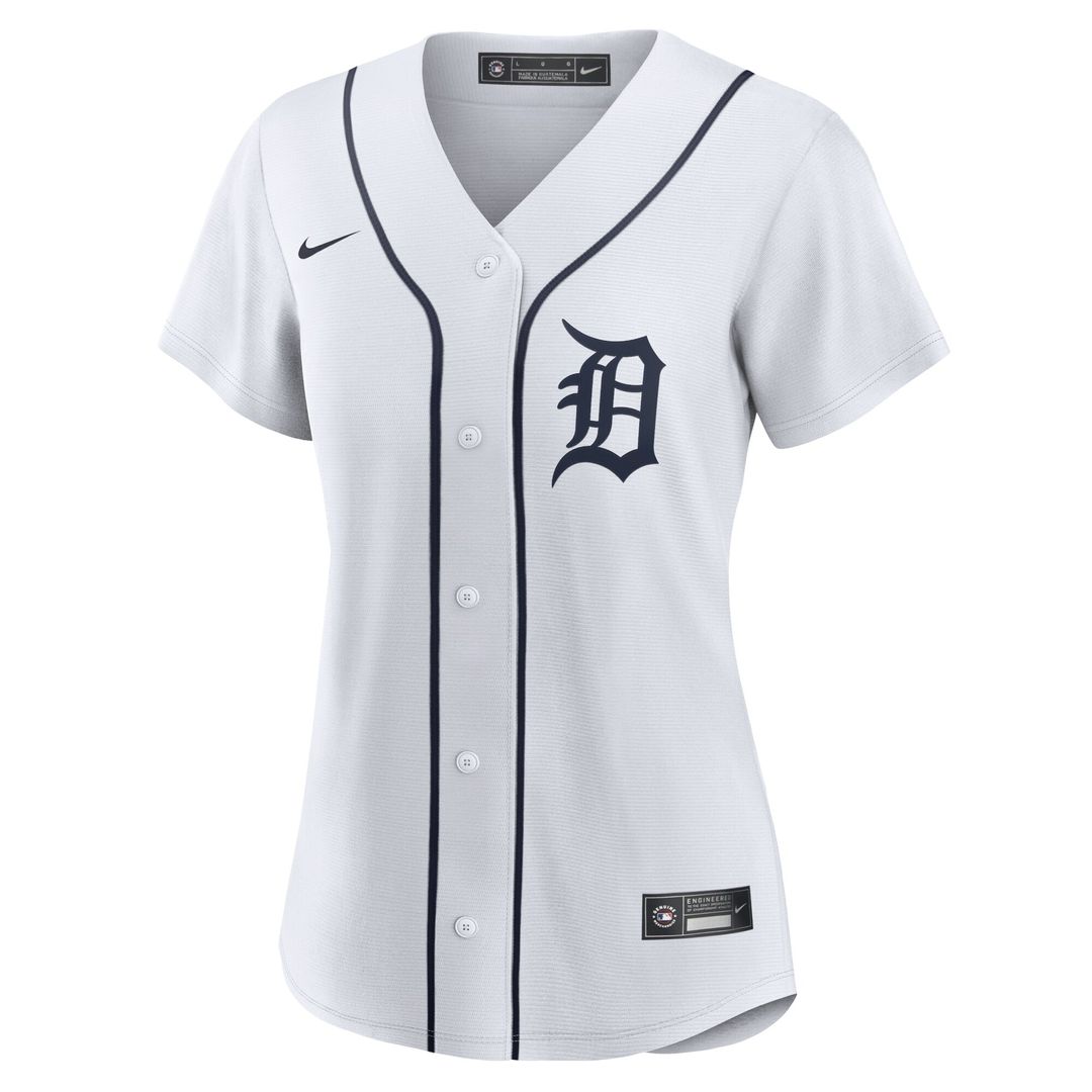 Detroit Tigers Nike Women's Home Replica Team Jersey - White MLB Team Jersey Baseball Fan Apparel