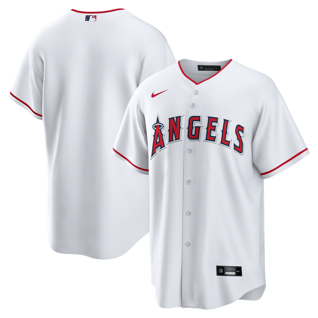 Los Angeles Angels Nike Home Big & Tall Replica Jersey - White MLB Team Jersey Baseball Fan Apparel